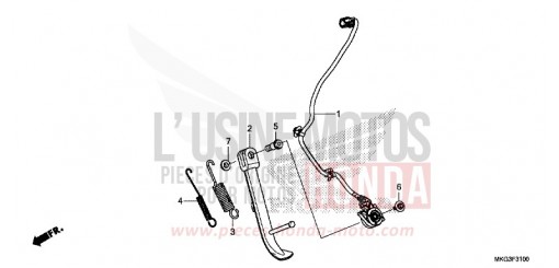 BEQUILLE LATERALE CMX500AH de 2017